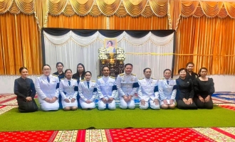 เข้าร่วมพิธีบำเพ็ญกุศลและแสดงความอาลัยในวาระครบ 7 วัน (สัตมวาร)